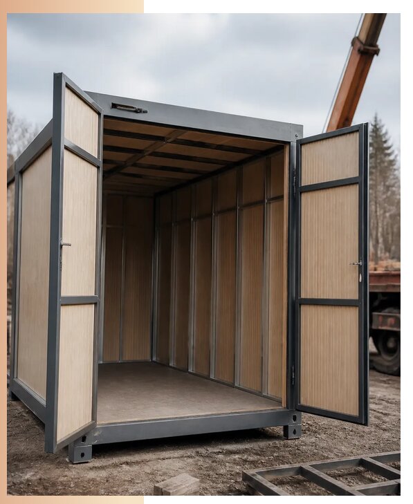 Бытовки распашонки под ключ: изготовление и аренда в Дальнереченске